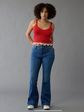 American Eagle Outfitters Curvy Super High-Waisted Flare Jean